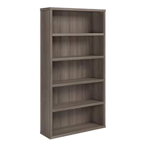 Affirm 34.803 in. Wide Hudson Elm 5-Shelf Standard Bookcase