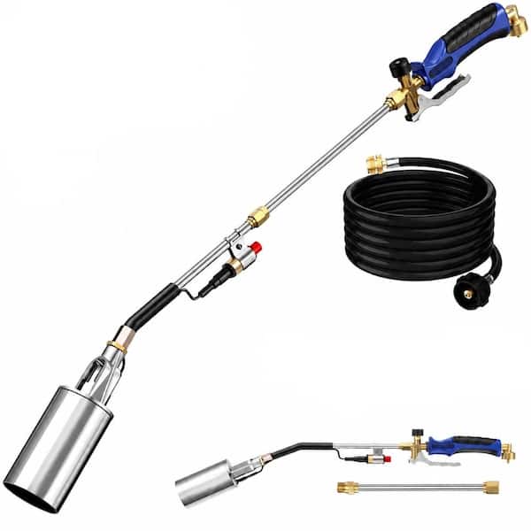 35.3 in Alloy Steel High-Output Propane Torch Weed Burner Kit with Dual Modes and 12.5 ft Hose Turbo Trigger
