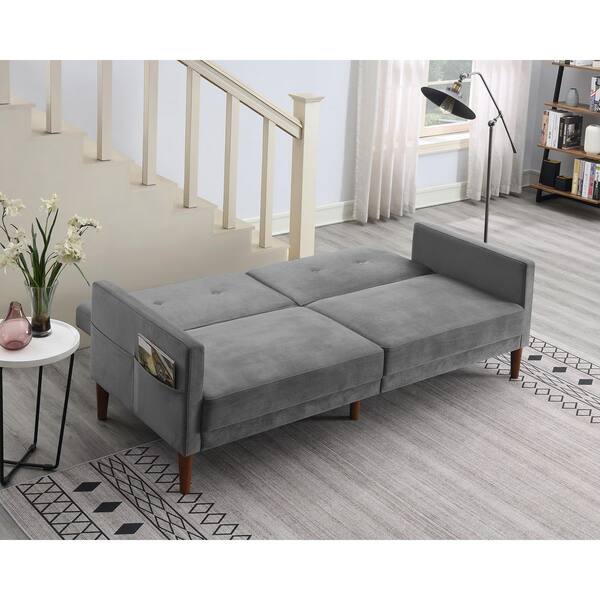 Basic Black Metal Futon Bed with Mattress Package (Full Size, 29 Inch Arms)