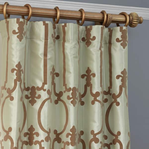Exclusive Fabrics Furnishings Royal, Brown And Green Shower Curtain