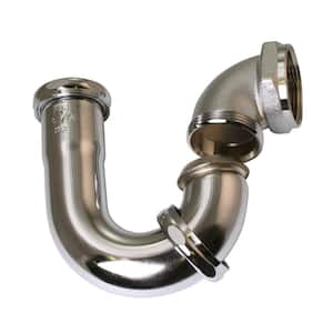 1-1/2 in. Brass LA Code P-Trap, Polished Nickel