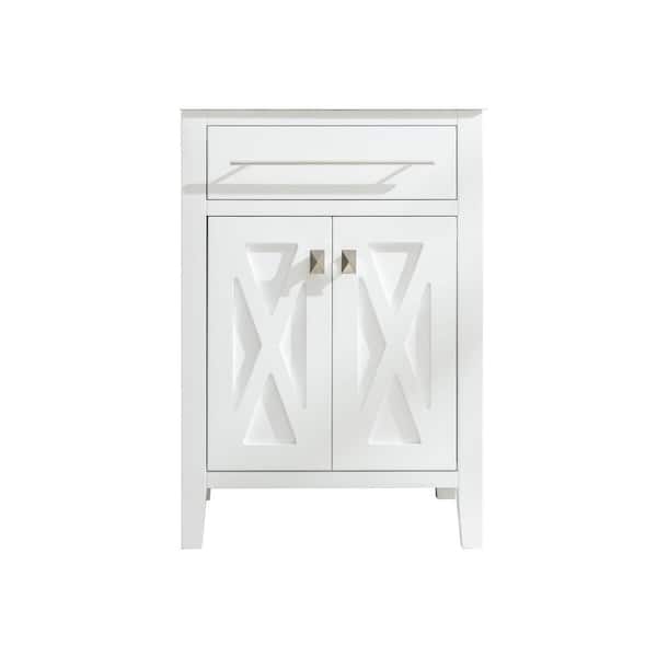 Laviva Wimbledon 23.25 in. W x 21.63 in. D x 33.88 in. H Bath Vanity Cabinet without Top in White