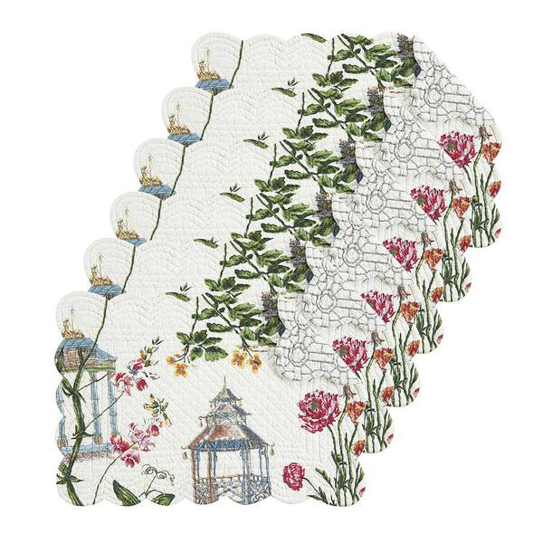 C&F HOME Garden Folly White Placemat (Set of 6)
