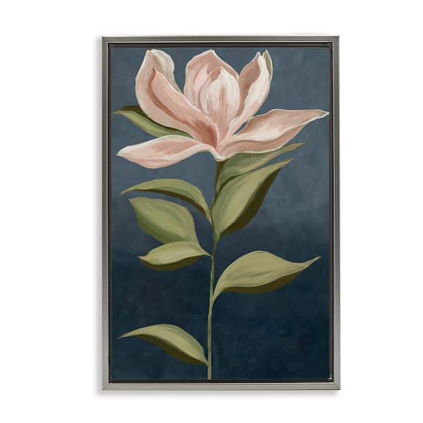 Stupell Industries Pink Iris Petals by Jacob Q Gray Floater Frame Nature Graphic Art Print 25 in. x 17 in.