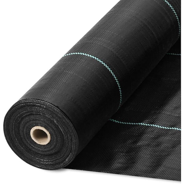 13 ft. x 60 ft. Heavy-Duty Weed Barrier Fabric, 5 oz. Woven Geotextile for Gravel, Driveways, Garden