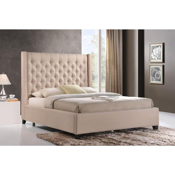 luxeo Huntington Sand King Upholstered Bed