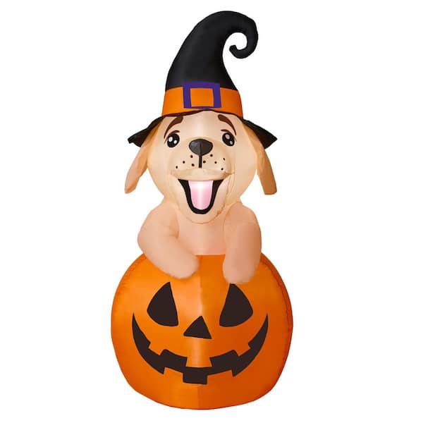5 ft LED Golden Retriever in J-O-L  Inflatable Airblown® I14