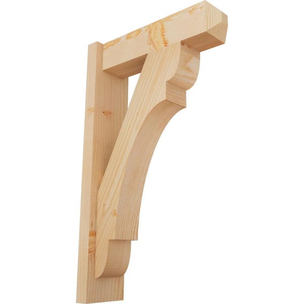 Ekena Millwork 6 in. x 30 in. x 18 in. Douglas Fir Olympic Craftsman Smooth Outlooker