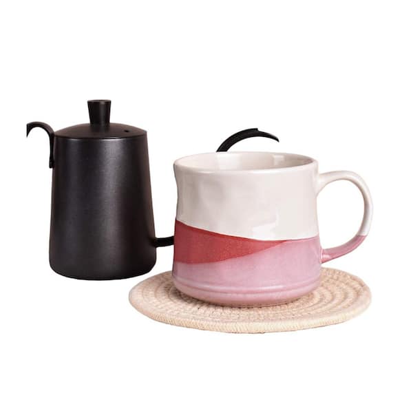 Aoibox 16 oz. Large Ceramic Coffee Mug with Handle, Tea Cup, Novelty Coffee Cup, White