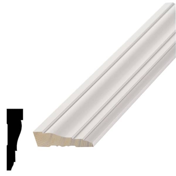 Alexandria Moulding WM 361 11/16 in. x 2-1/2 in. x 84 in. Primed Pine Finger-Jointed Wood Casing