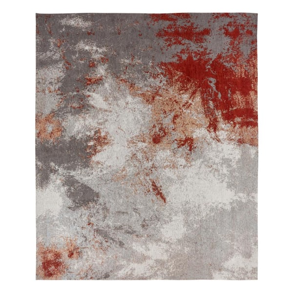 KALATY Zinc/Rust Multi-Colored 5 ft. 6 in. x 8 ft. 6 in. Area Rug
