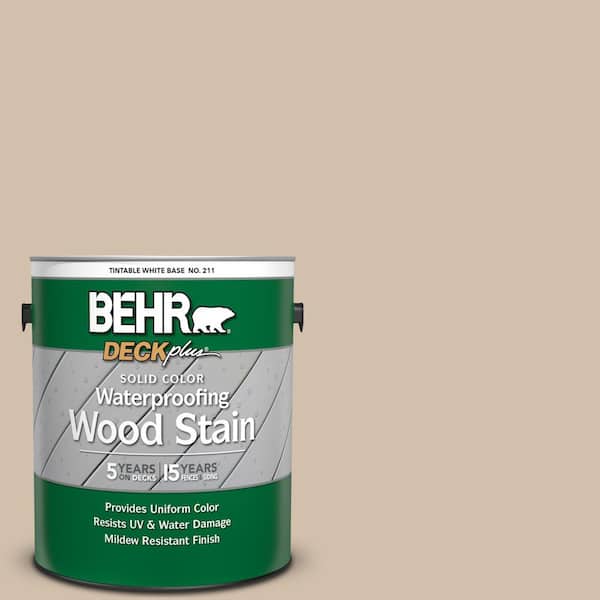 1 gal. #PPF-32 Light Rattan Solid Color Waterproofing Exterior Wood Stain