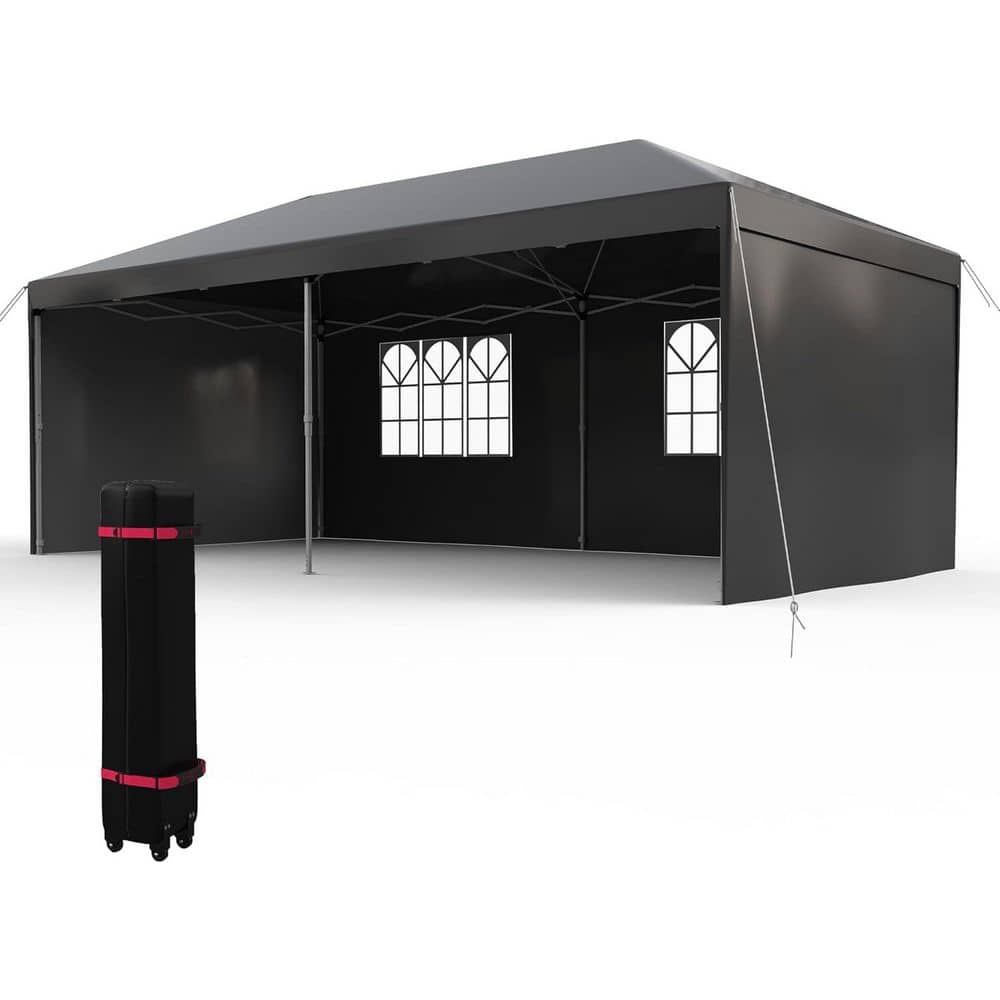 10 ft. x 20 ft. Pop Up Canopy Tent with 4 Sidewalls