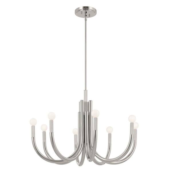 Kichler Odensa 8-Light Black Modern/Contemporary Chandelier