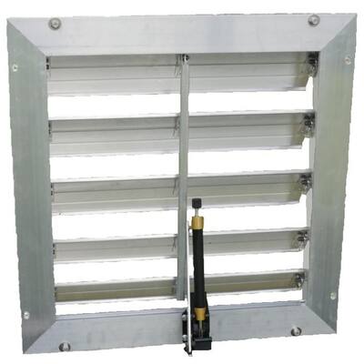 Rsi 18 In W X 18 In H X 4 In D Solar Powered Louver Window Vent For Greenhouses Rsi Wv The Home Depot
