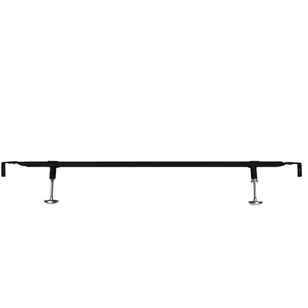 Signature Home Signature Home Black Metal Frame Full Center Support Rail System Platform Bed with Adjustable Hight