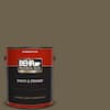 BEHR PREMIUM PLUS 8 oz. #N310-7 Classic Bronze Satin Enamel  Interior/Exterior Paint & Primer Color Sample B370316 - The Home Depot