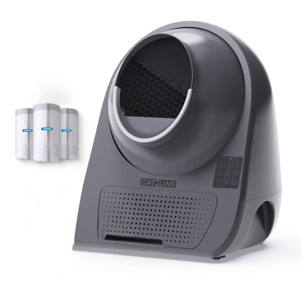 SE Self-Cleaning Litter Box, Multiple Cats, App and Health Monitoring, Odor Control, 3.5-22 lbs. Capacity, Gray price history on PriceWatchPro