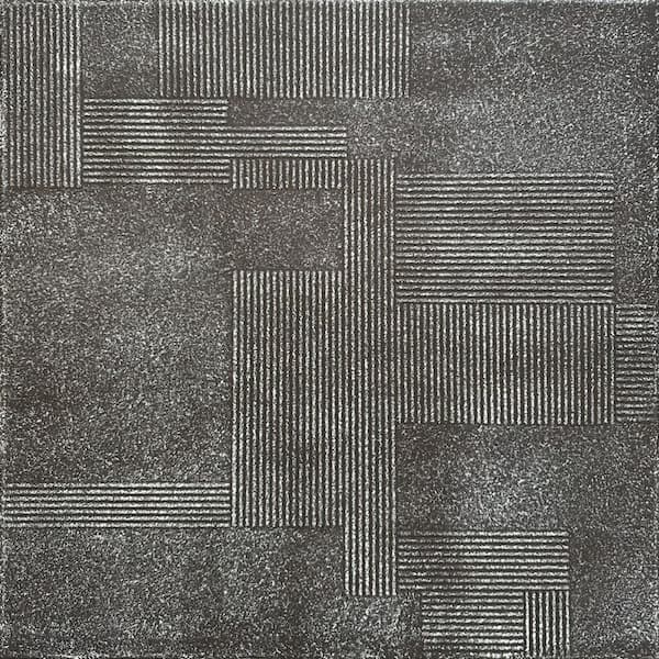 Vectors Brown Beige 1.6 ft. x 1.6 ft. Decorative Foam Glue Up Ceiling Tile (21.6 sq. ft. /case)