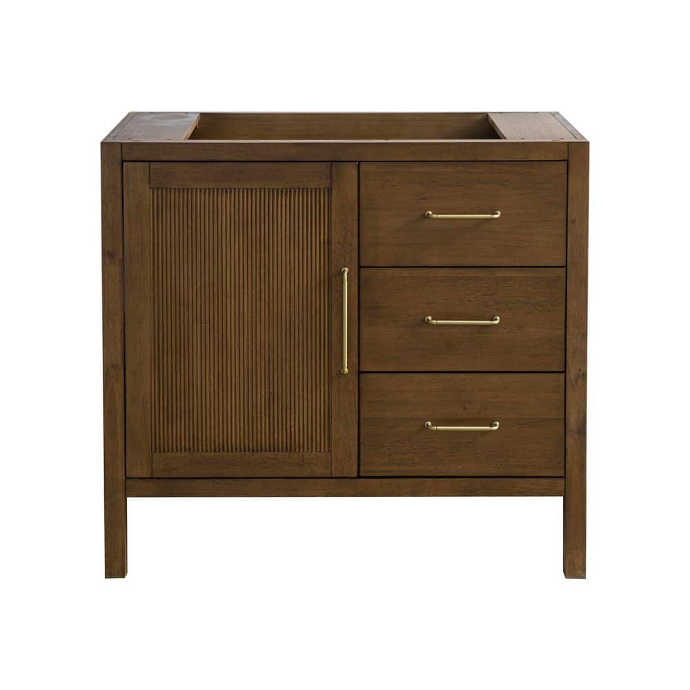 Balboa 36 in. W x 21.5 in. D x 33 in. H Bath Vanity Cabinet without Top in Walnut Assembled price history on PriceWatchPro
