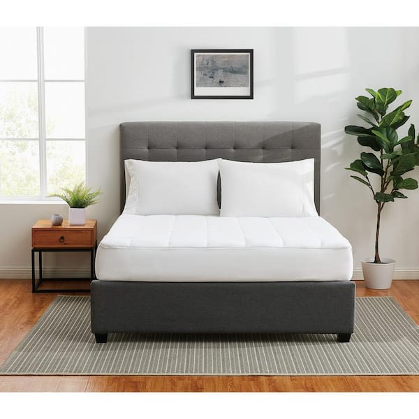 CANNON Classic Cotton 18 in. King Polyester Fill Mattress Pad