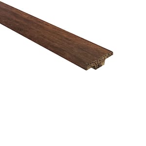 Strand Woven Bamboo Charlestone .362 in. Thick x 1.25 in Wide x 72 in. Length Bamboo T Molding
