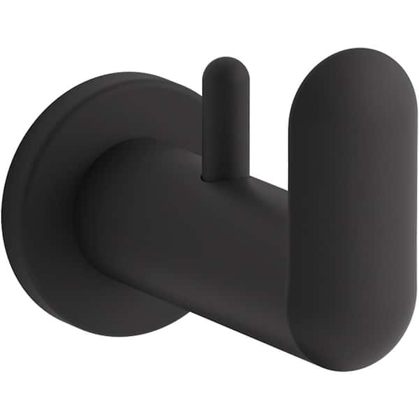 KOHLER Kumin Single Robe Hook in Matte Black