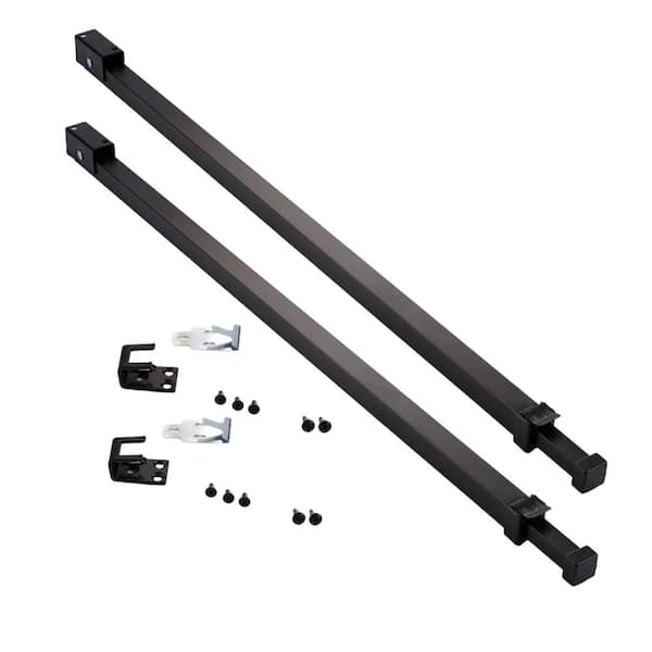 IDEAL SECURITY Black, Patio Door Security Bar with Anti-Lift Lock (2-Pack)