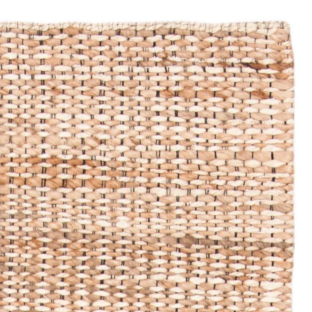 Natural Ivory Handwoven Flatweave Wool Runner Rug