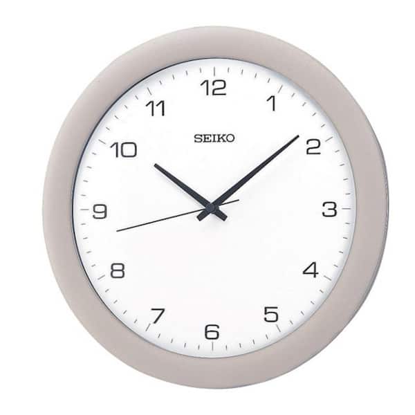 Seiko Sterling 11.75 in. Wall Clock QXA137SLH - The Home Depot