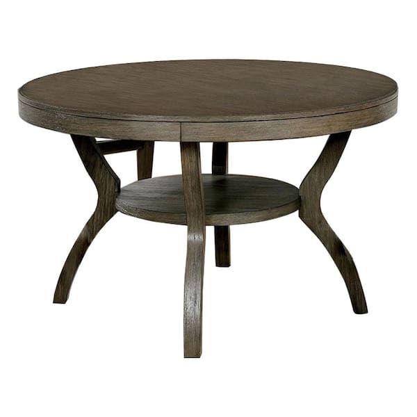 Leeds Gray Round Dining Table
