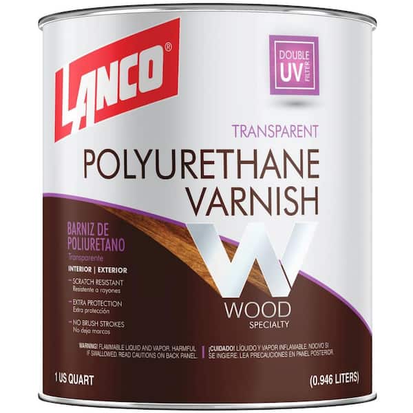 Lanco 1 Qt. Clear Gloss Polyurethane Interior/Exterior Varnish
