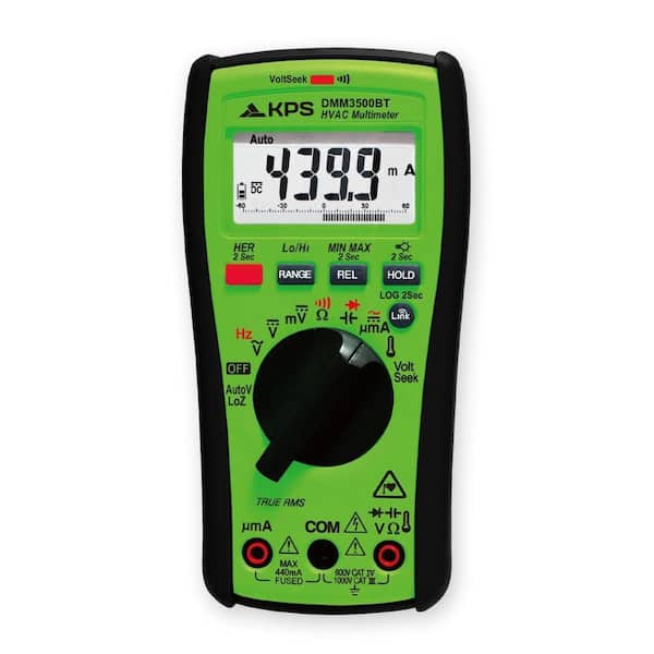 DMM3500BT TRMS Multimeter-1000V with Bluetooth, NCV, and Backlit Display : Ideal for Electricians & HVAC
