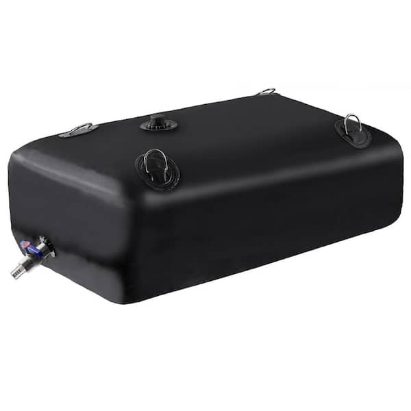 Unbranded 65 gal. Foldable Portable Large Water Storage Containers with 3/4 in. PVC Spigot and Overflow Kit for Camping, Black