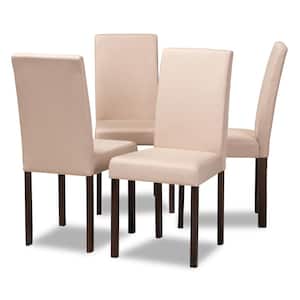 Andrew Beige Fabric Upholstered Dining Chairs (Set of 2)