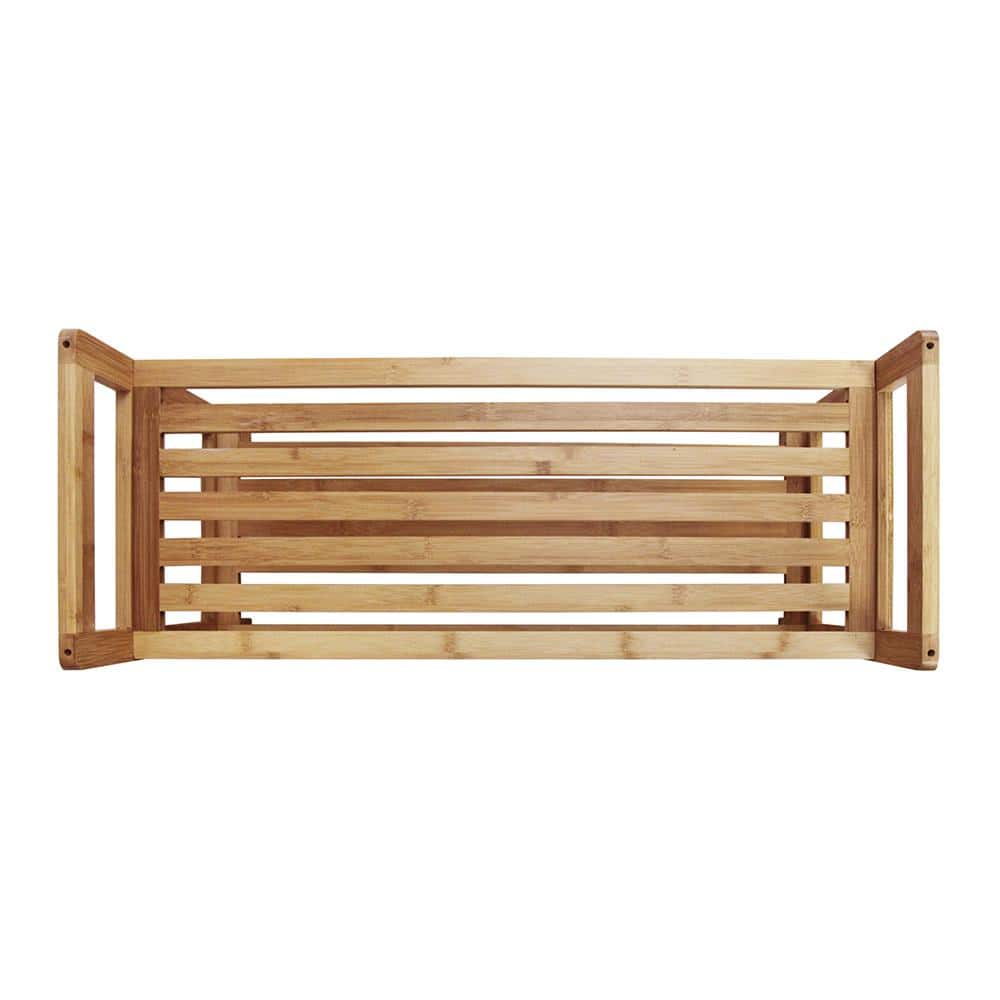 Natural Bamboo 2-Tier Stackable Shoe Rack