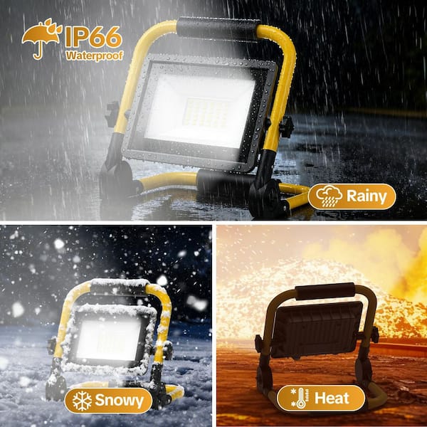 wRGB Slim 60 LEDライト　ハンギングキット付き　ほぼ未使用 AIKVSXER 7200 Lumen Portable LED Work Light IP66 with 180