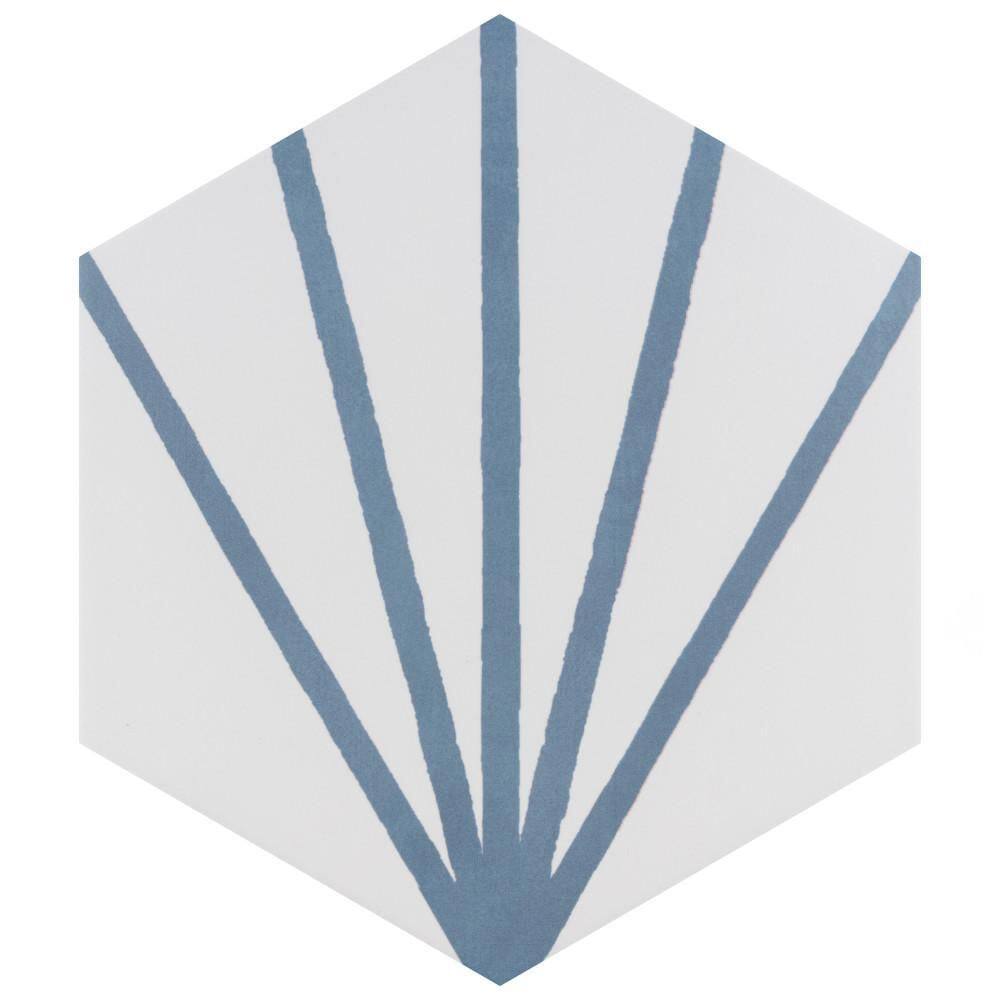 Horizon Dawn Hex Azul 7-3/4 in. x 9 in. Ceramic Floor and Wall Tile (8.88 sq. ft./Case) price history on PriceWatchPro