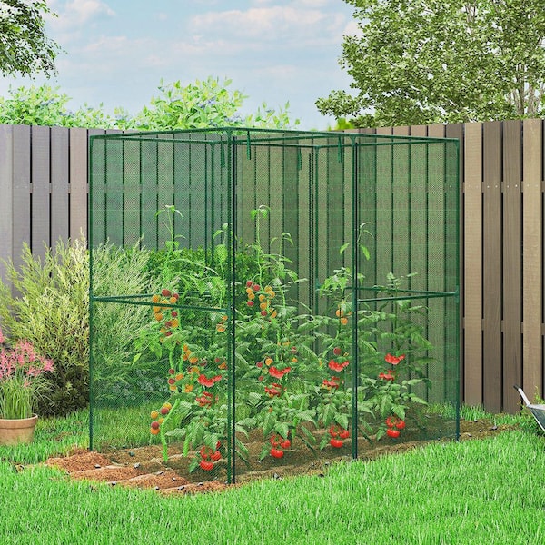 ネット　６，８ｍ×５，６ｍ Outsunny 6' x 4' x 6' Crop Cage, Plant Protection Tent with
