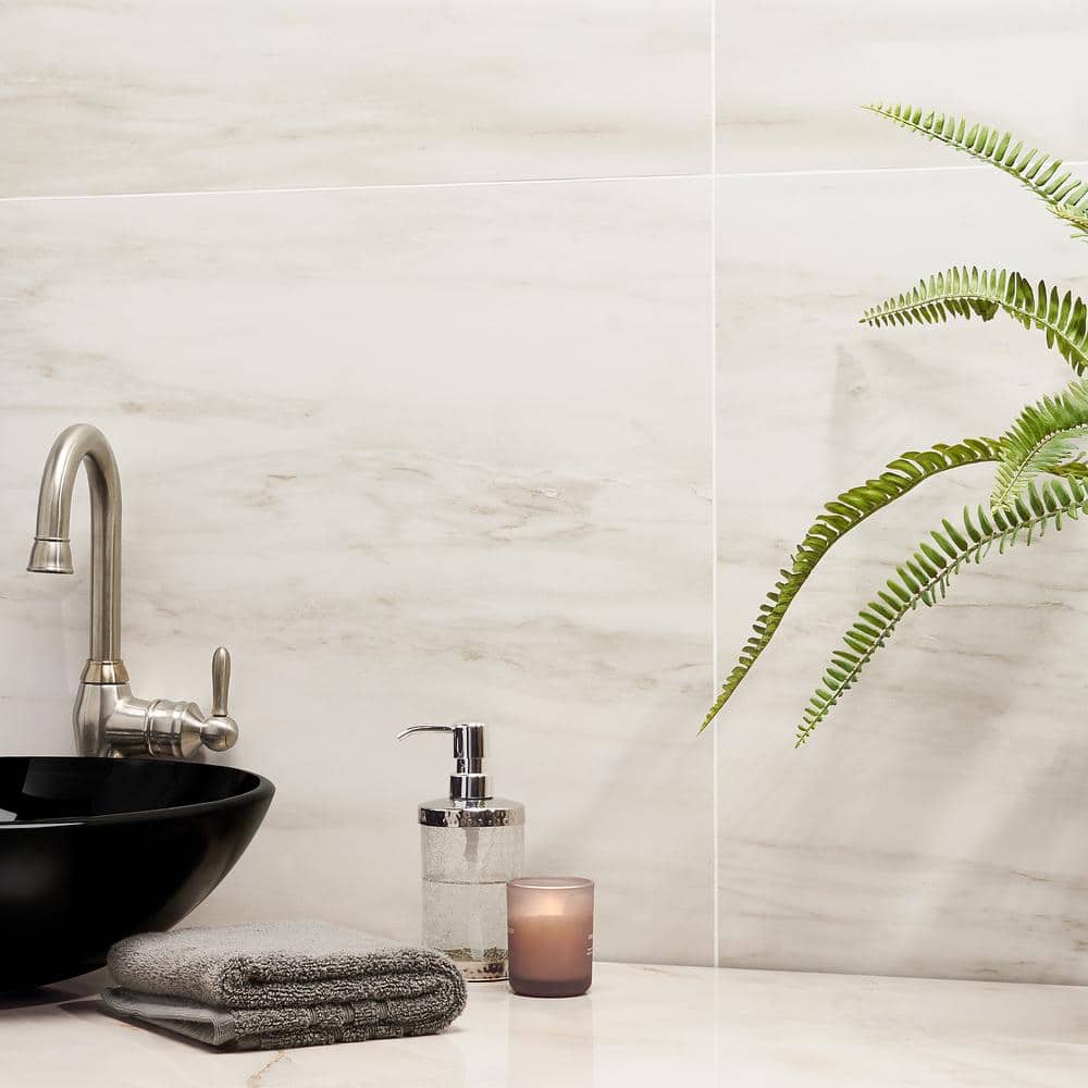 Dolomite Snow Matte White Large Format Porcelain Floor and Wall Tile