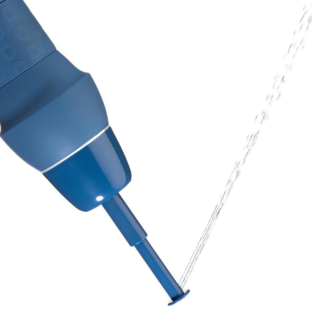 Omigo Twilight Blue Collapsible Portable Handheld Bidet Attachment with Tra