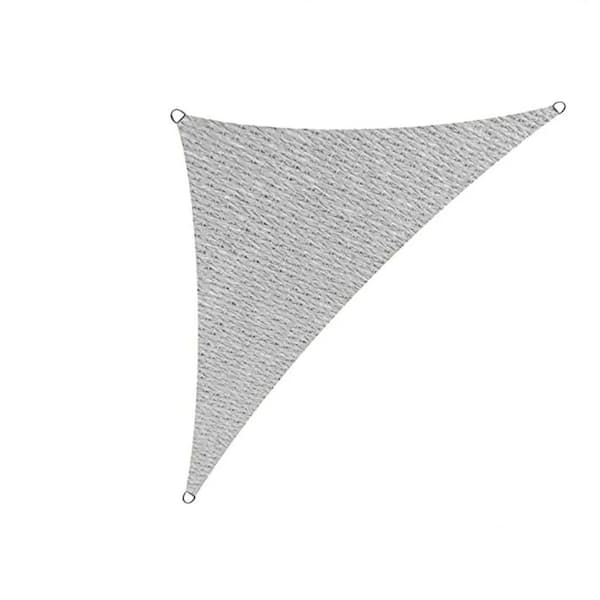 Unbranded 16 ft. x 16 ft. 185 GSM Gray Right Triangle Sun Shade Sail Canopy, Outdoor Patio and Pergola Cover