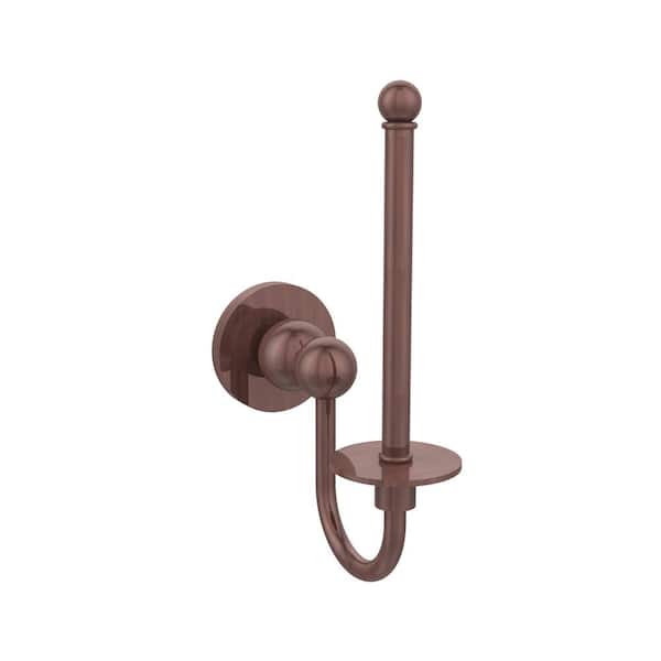 Bolero Collection Upright Single Post Toilet Paper Holder in Antique Copper