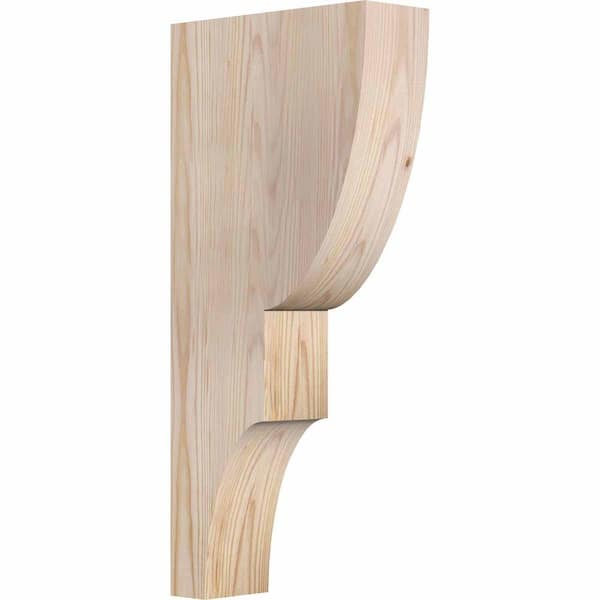 Ekena Millwork 3-1/2 in. x 10 in. x 22 in. Douglas Fir Ridgewood Smooth Corbel