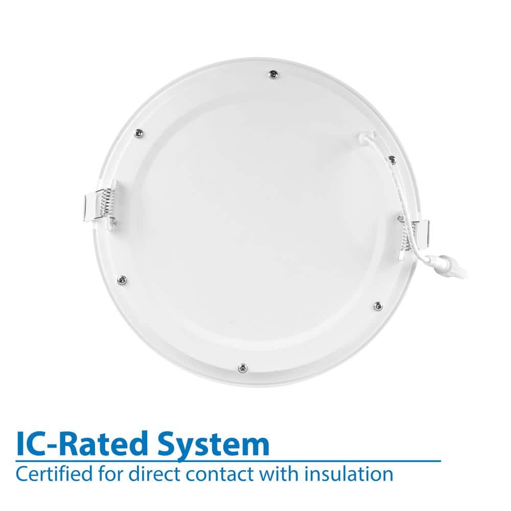 8.9'' White Aluminum LED Canless Recessed Lighting Kit