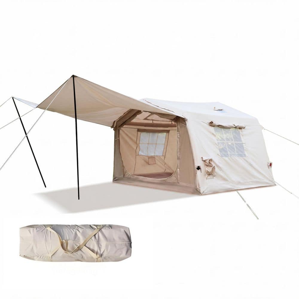 DENISLAWN 8 ft. x 11 ft. Beige 4 Season Oxford Inflatable Camping