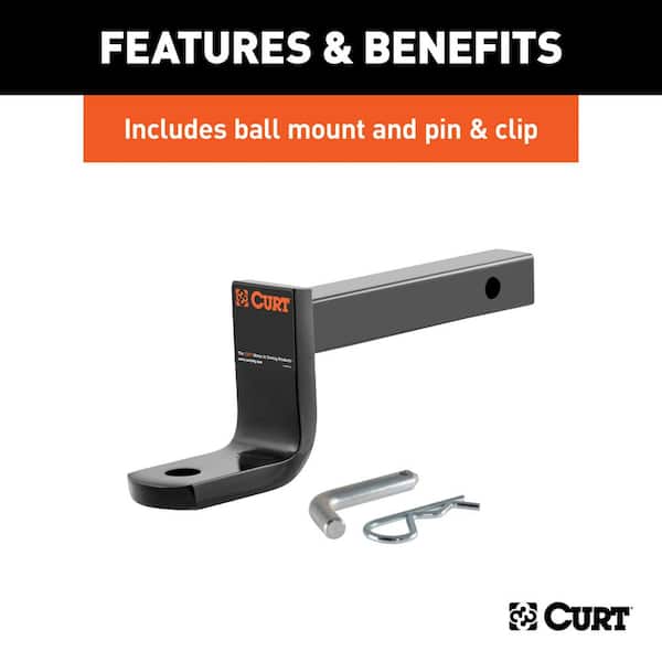 CURT Class 2 Hitch, 1-1/4 in. Mount, Select Chrysler, Dodge, Ram, Volkswagen Minivans