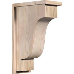 7-1/2 in. x 14 in. x 22 in. Newport Smooth Douglas Fir Corbel with Backplate