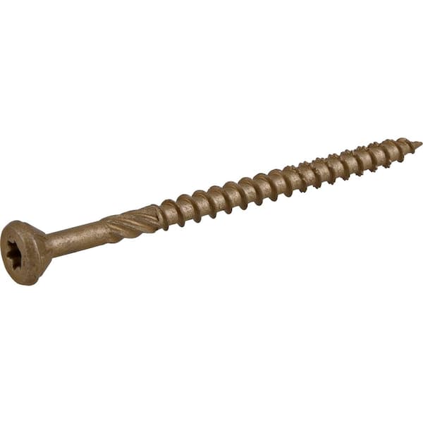 #10 x 3 in. Star Drive Flat Head Exterior Wood Screws 1 lb.-Box (69-Piece)
