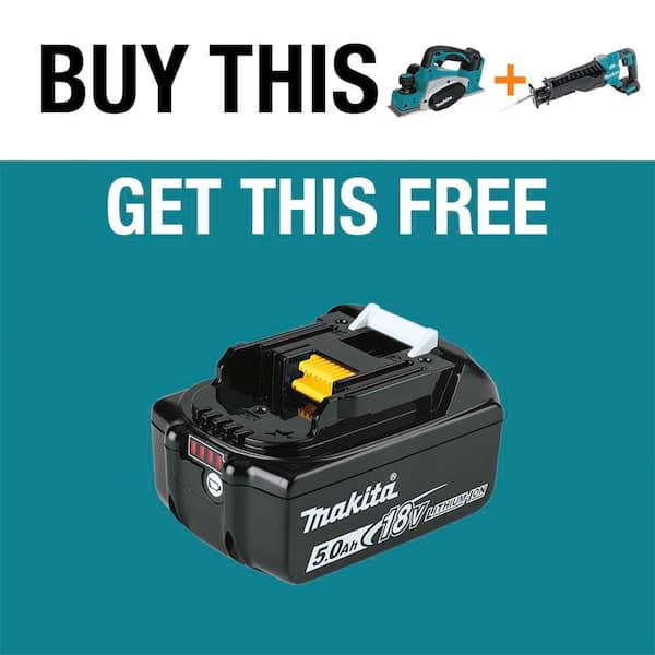 18V LXT Lithium-Ion 3-1/4 in. Cordless Planer (Tool-Only) with 18V LXT Brushless Variable Speed Reciprocating Saw